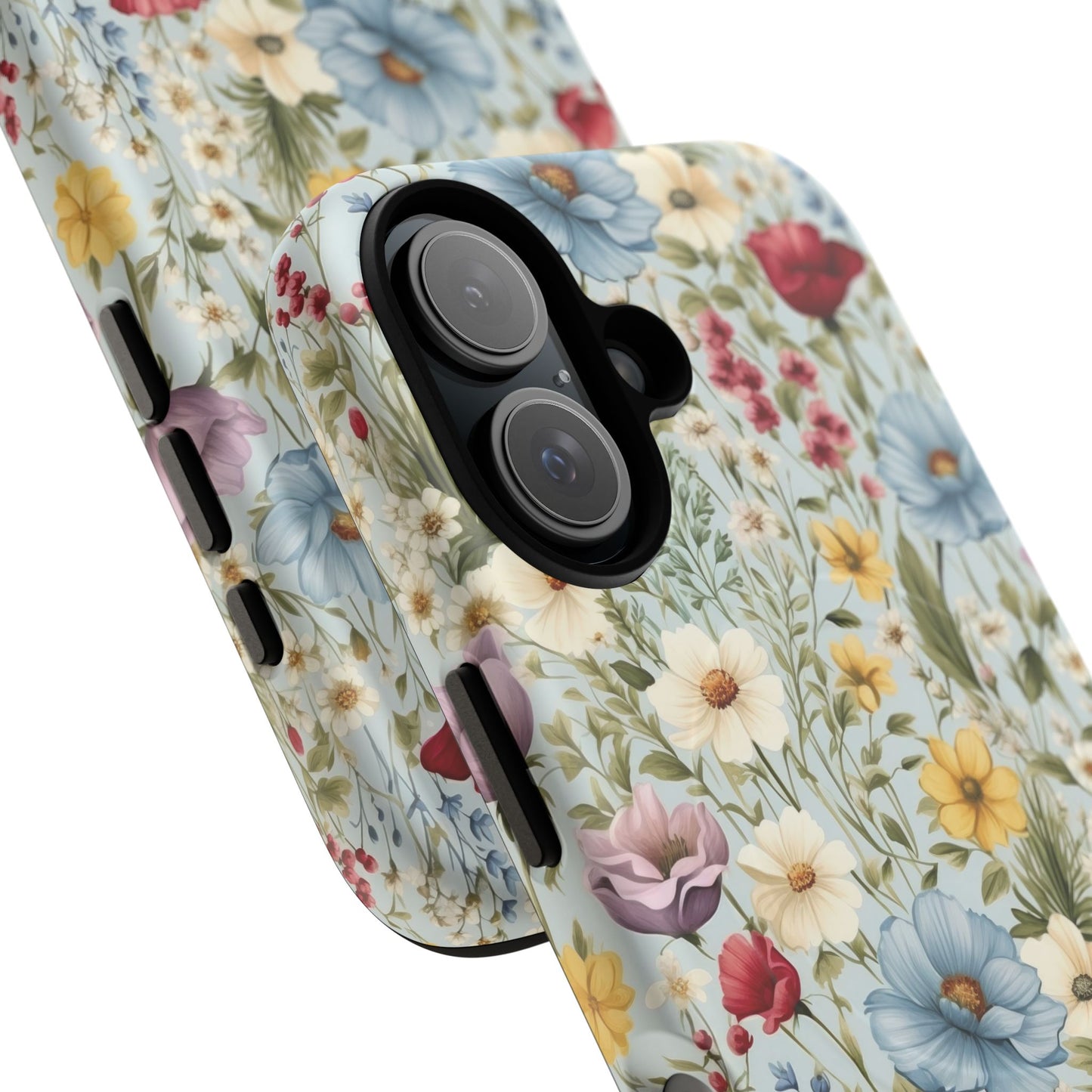 Meadow Whispers Tough iPhone Magnetic Case, Durable iPhone Protection, MagSafe Compatibility Phone Gift for Her, Spring Vibes, Modern Floral Design, Unique Gift Idea