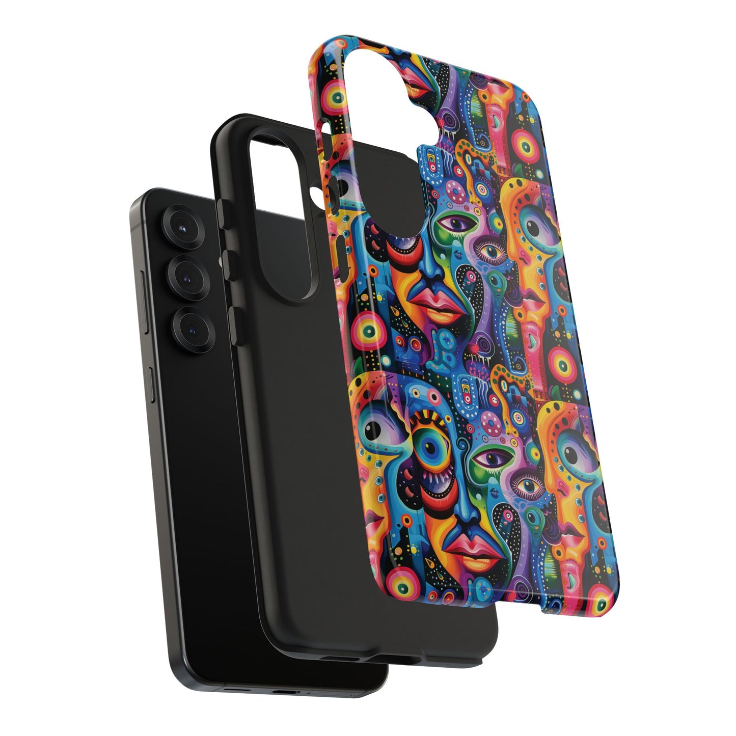 Psychedelic Visions Vibrant Art iPhone and Samsung Phone Case - Stylish Tough Case for Artists & Creatives.