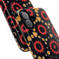 Midnight Ember Bloom Tough Magnetic iPhone Case, Bohemian Floral Design, Stylish iPhone Protection, Gift for Her, Trendy iPhone Accessories