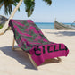 Tropical Bliss Pink Beach Towel