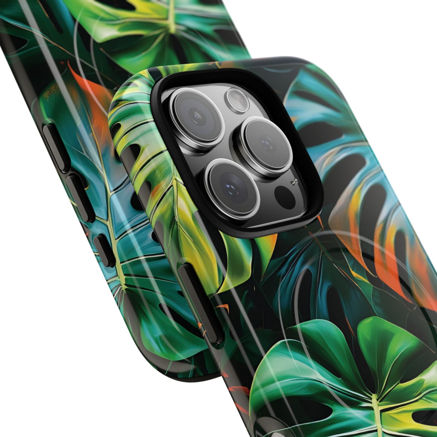 Tropical Leaf Phone Case | Tough Magnetic Cases, iPhone Accessories, Gift for Him/Her, Phone Protection, Summer Style, Trendy Design