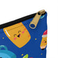Personalized Blue Kawaii Composition Book Inspired Accessory Pouch, Kids School Supplies, Classroom Organizer, Teacher Gift, Fun Stationery Case, Back to School
