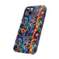 Psychedelic Visions Slim iPhone Case - Vibrant Design for Artistic Souls