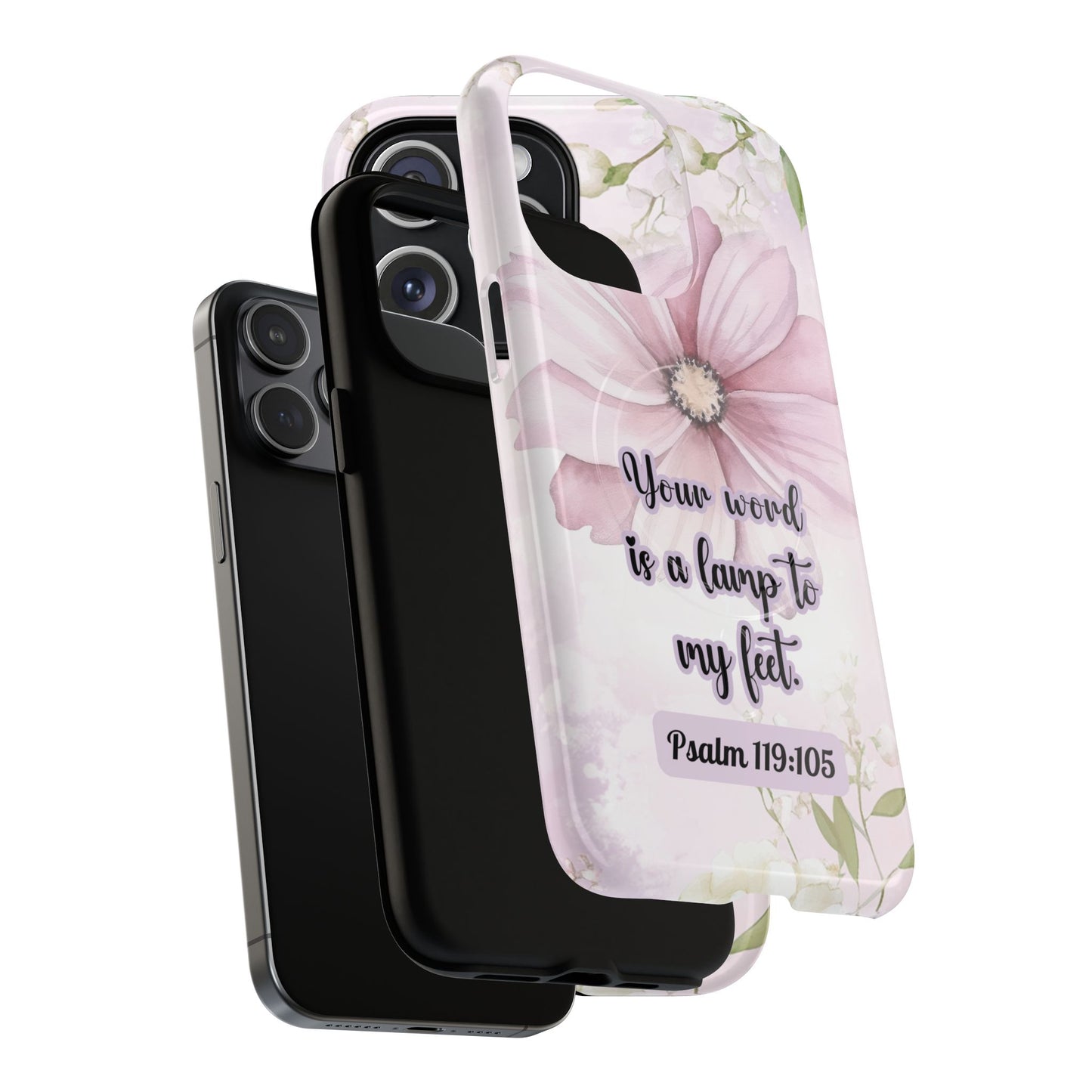 Your Word is a Lamp to My Feet Psalm 119:105 | Inspirational Gift, Tough iPhone Magnetic Case | Scripture, Bible Verse, MagSafe® iPhone® Tough Case, iPhone 14, iPhone 15, iPhone 16, Pro, Pro Max, Plus