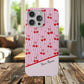 Personalized Cherry Blossom Dreams Flexi Case — Pink Retro Cherry iPhone® 7/8, 11, 12, 13, 14, 15, 16, 17, X/XS, SE, XR, Mini, Pro, Pro Max, Plus Cases.