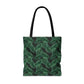 Black Tropical Bliss Tote Bag