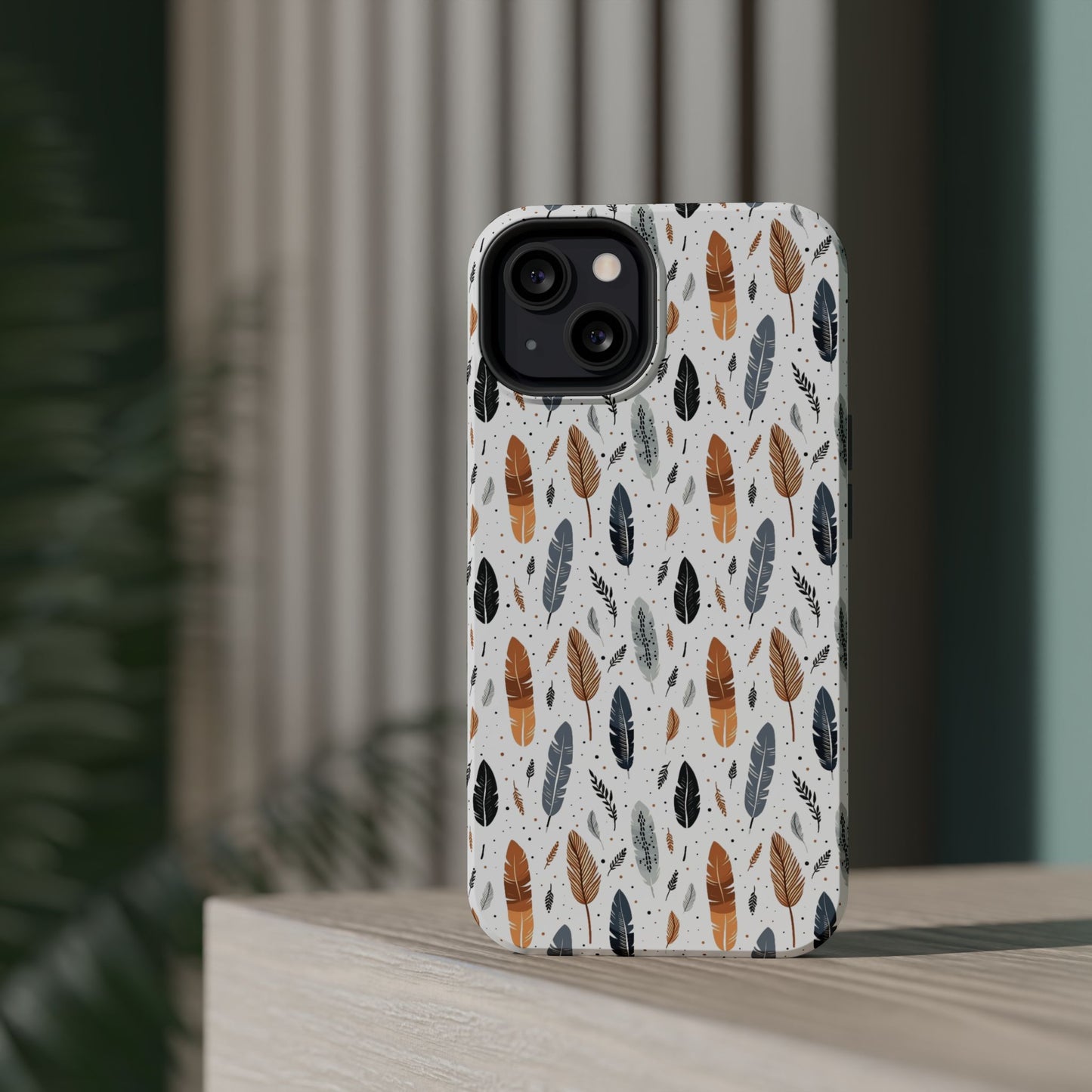 Whispering Feathers Magnetic Tough iPhone Cases