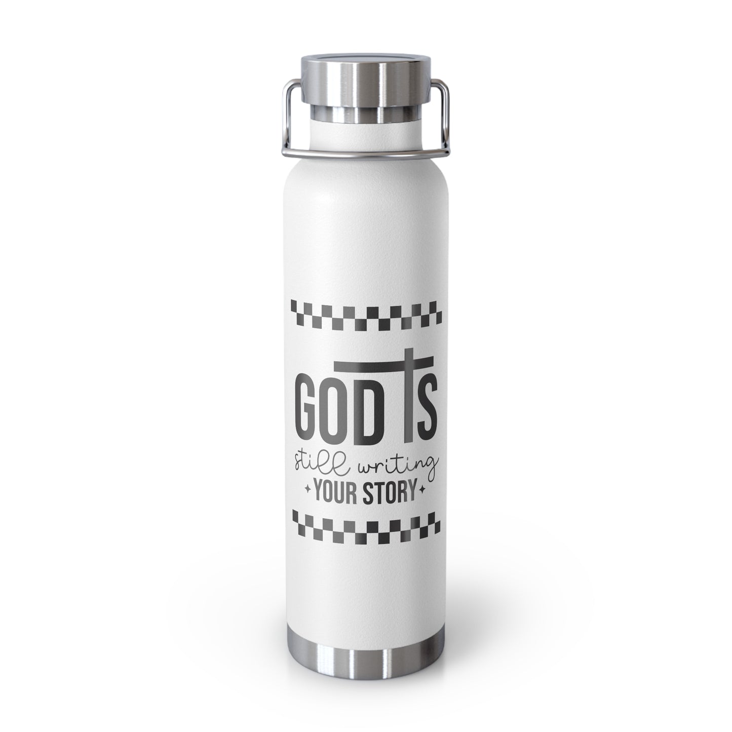 God is Still Writing My Story Copper Vacuum Insulated Bottle, 22oz