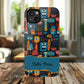 Personalized Colorful Abstract Faces Clear Impact-Resistant Case