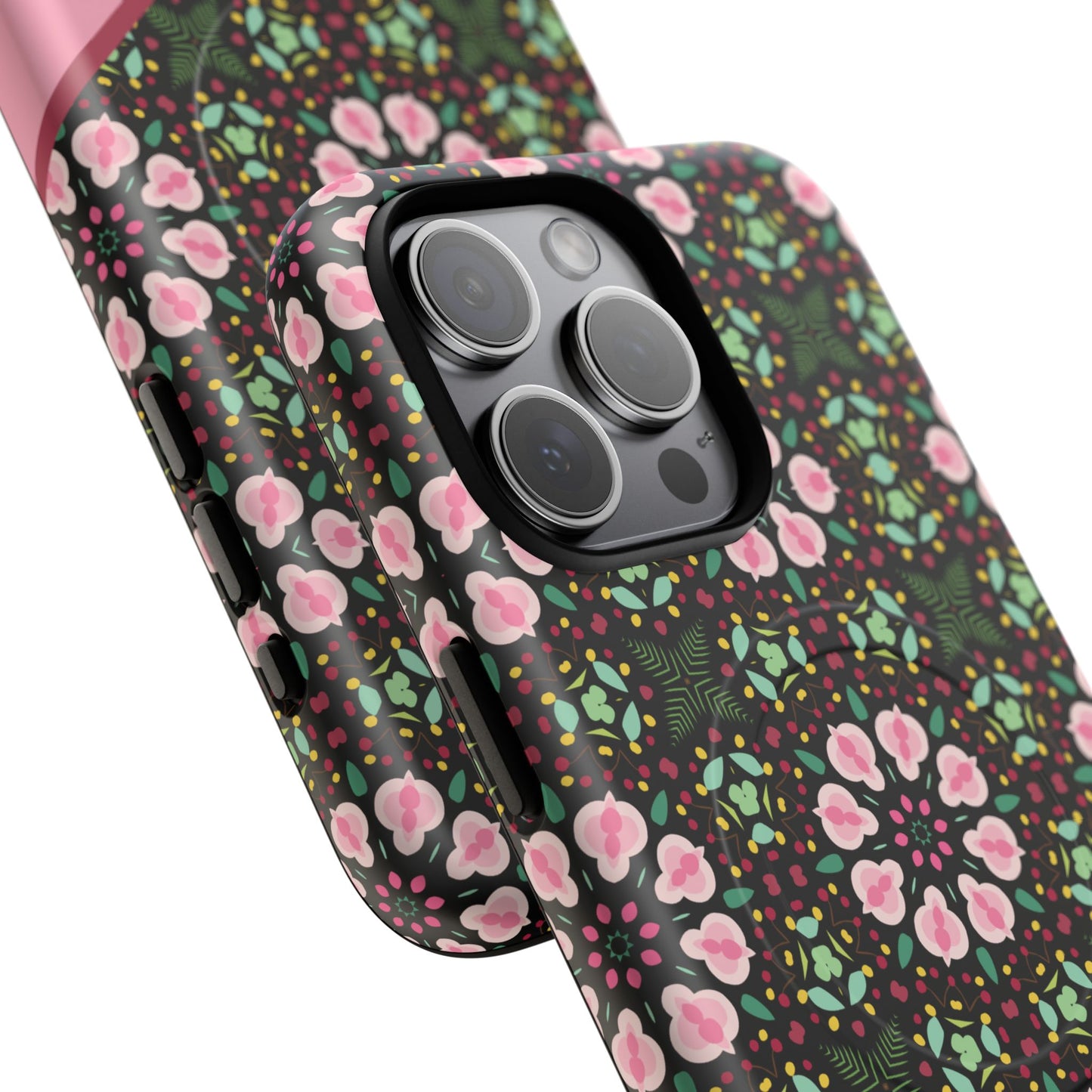 Personalized Twilight Petal Tapestry Floral Tough Magnetic MagSafe® iPhone Case, Durable iPhone Protector, Unique Gift for Her, Stylish Tech Accessories.