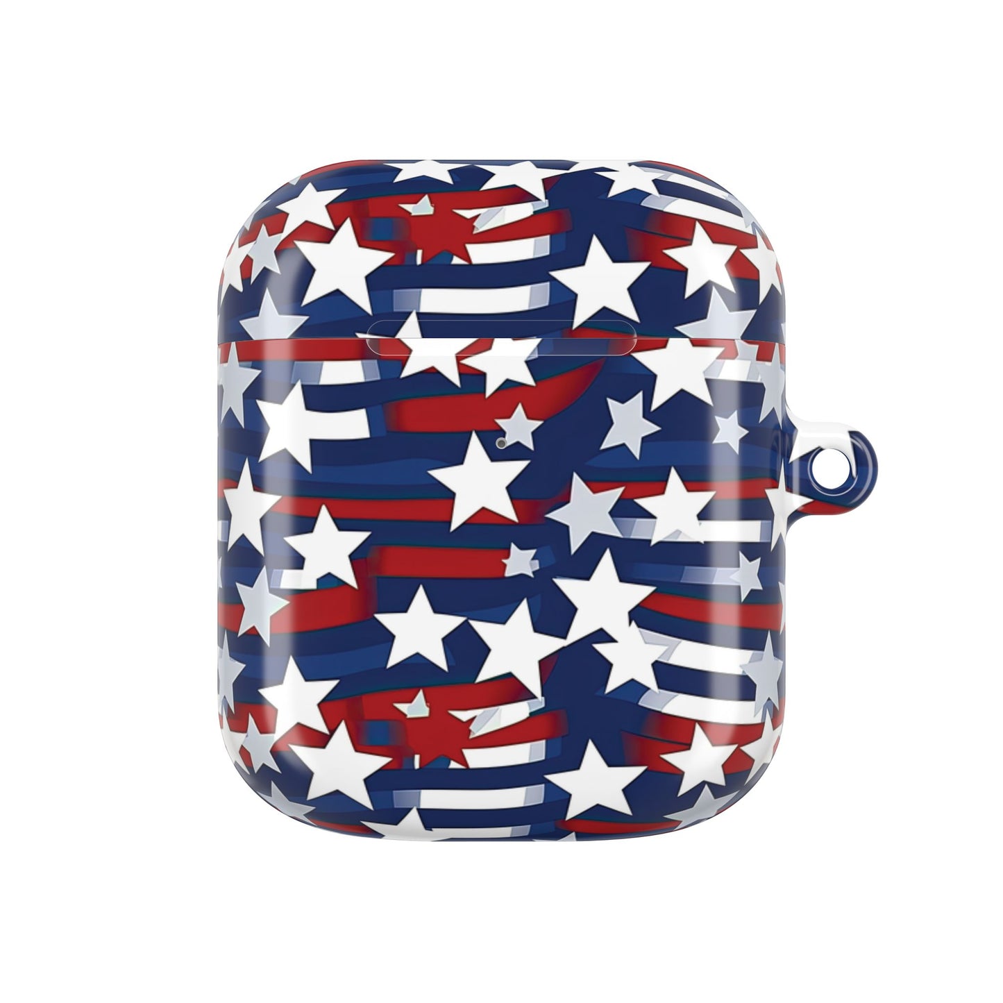 Patriotic Waves AirPod Case – Stars & Stripes Design, Mother’s, Father’s Day Gifts, Anniversary Gifts.