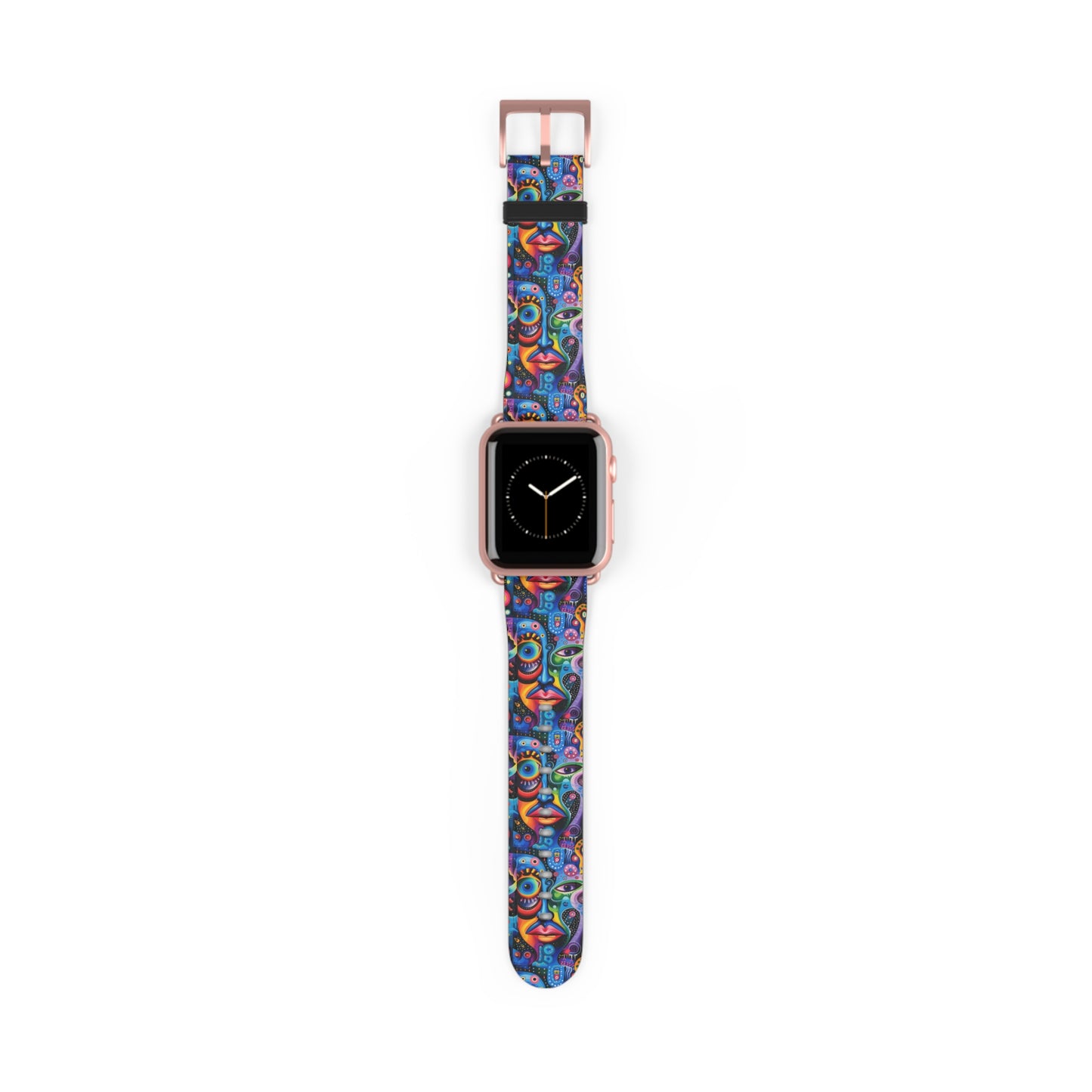 Psychedelic Visions Colorful Artistic Watch Band - Vibrant Design for Unique Style.