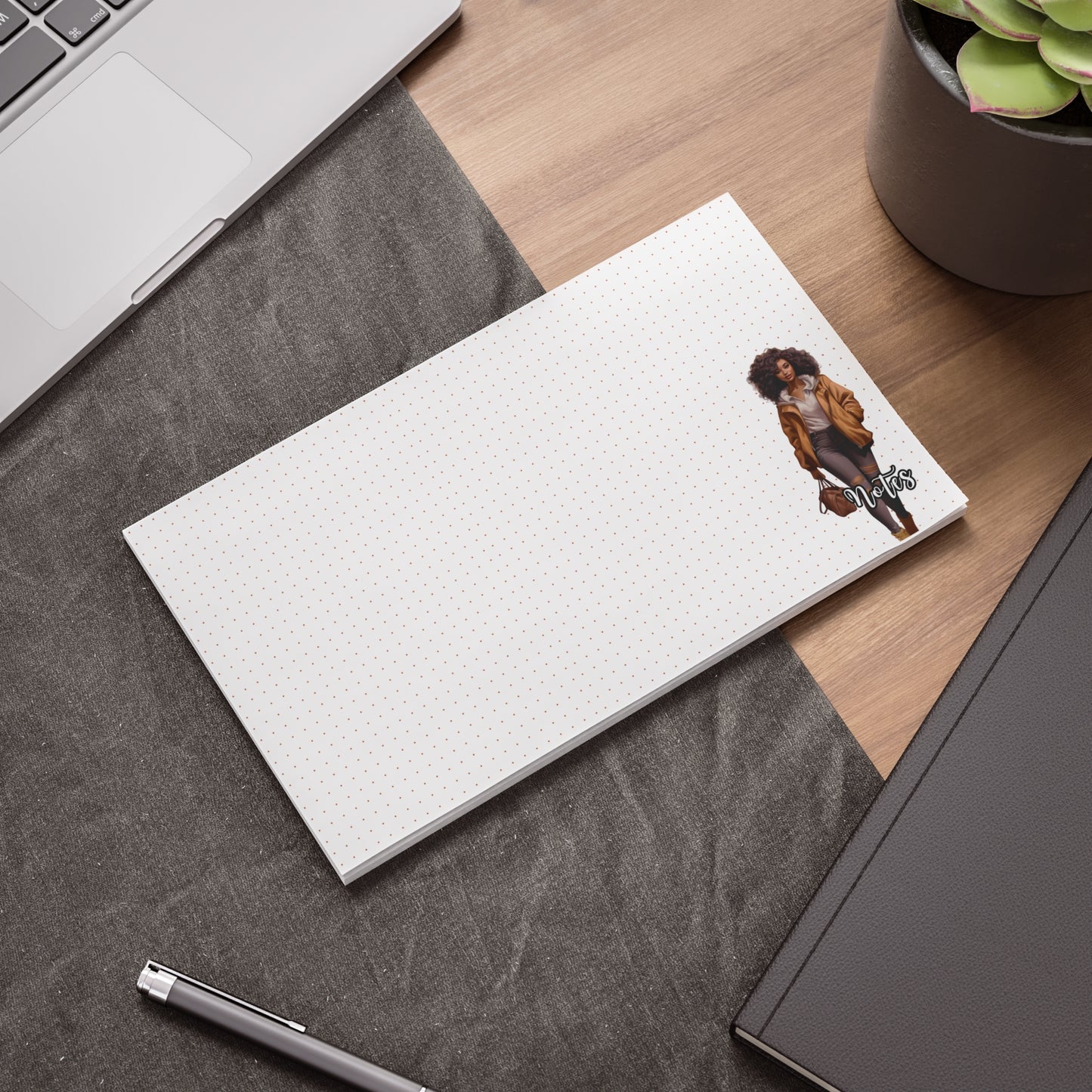 Chic Note Pads with Fashion Illustration, Stylish Sticky Notes for Organizing, Personalized Gifts for Her, Office Supplies, Creative