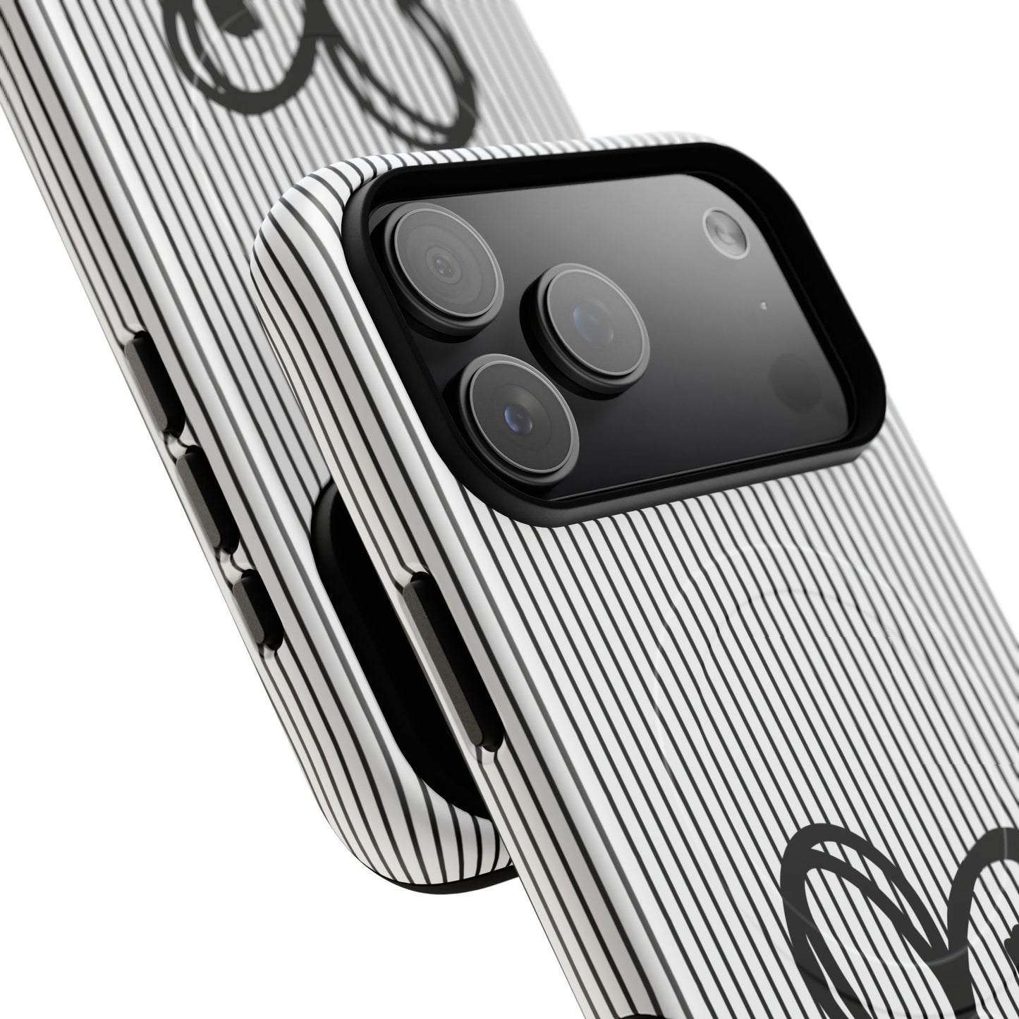 Tough Magnetic Phone Case with Heart & Cross Design, Durable Phone Cover, Unique Gift for Her, Stylish Accessory, Everyday Use