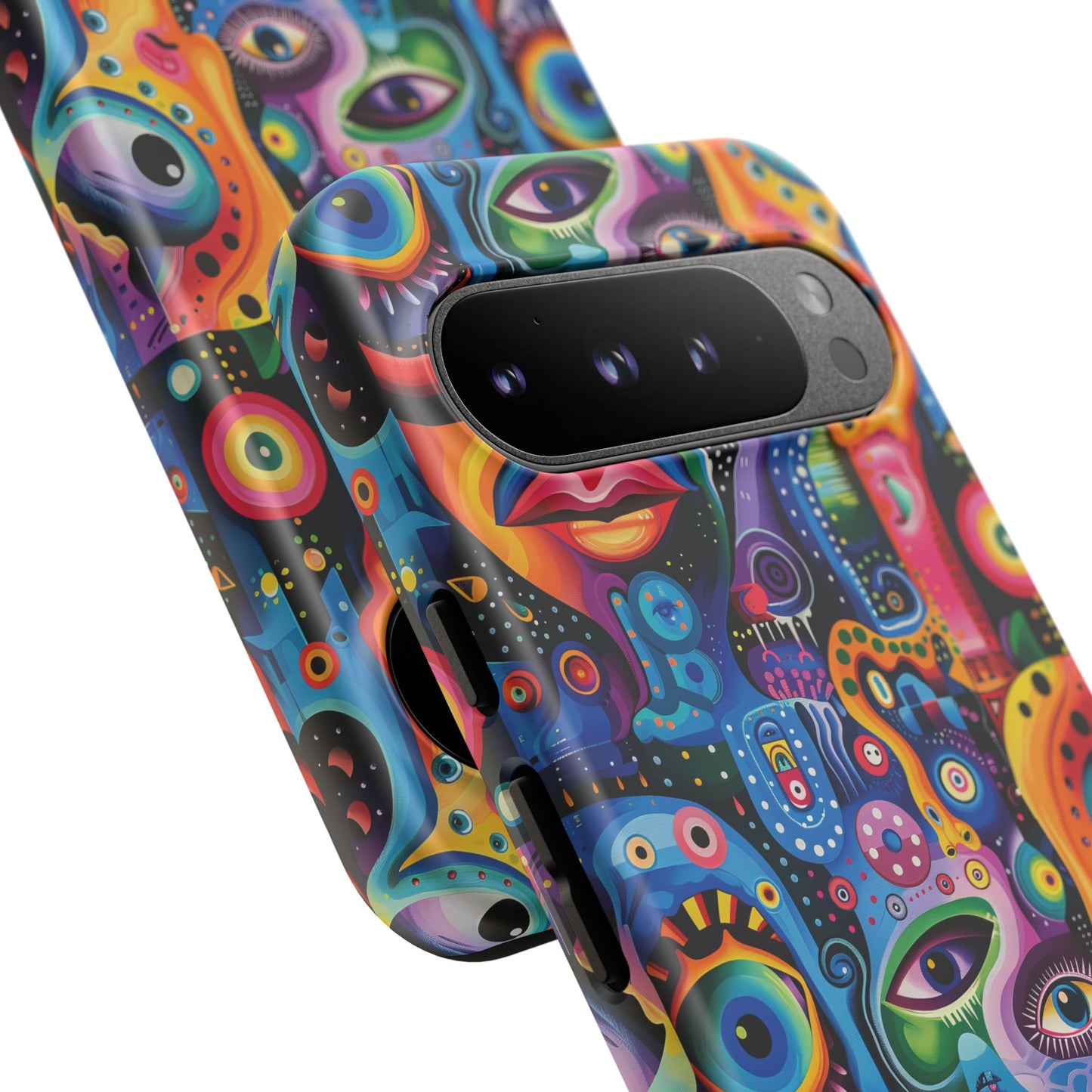 Psychedelic Visions Vibrant Art Google Pixel, iPhone and Samsung Phone Case - Tough Cases for Creative Souls