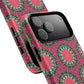 Floral KaleidoBloom iPhone Case, Tough Magnetic Cases, Floral iPhone Cover, Stylish Tech Accessory, Durable Design, Vibrant Gift Idea