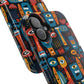 Personalized Colorful Abstract Faces Clear Impact-Resistant Case