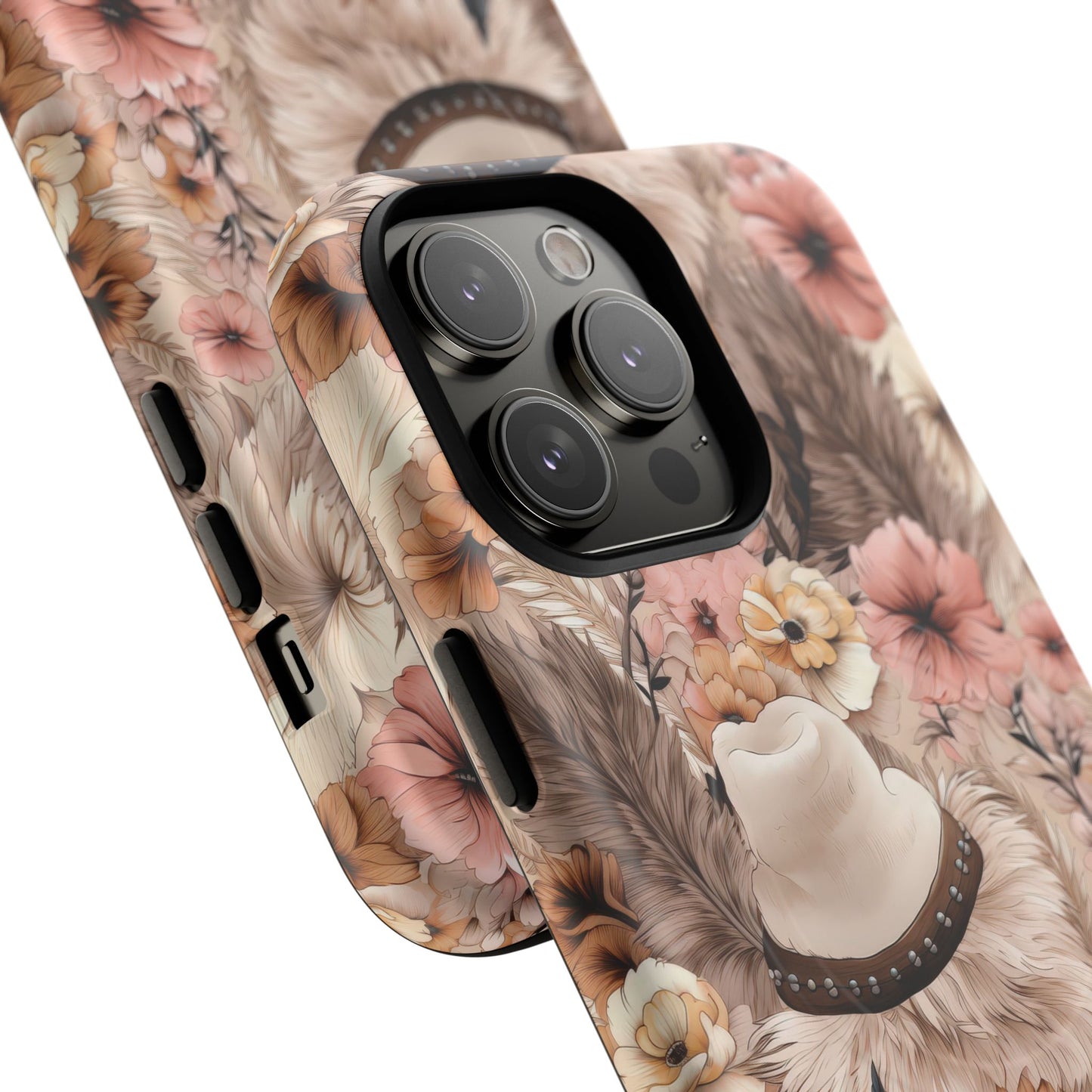 Western Boho Tough iPhone Magnetic Case - Bohemian Style, Durable Protection, Unique Gift, Trendy Accessory, iPhone Cover