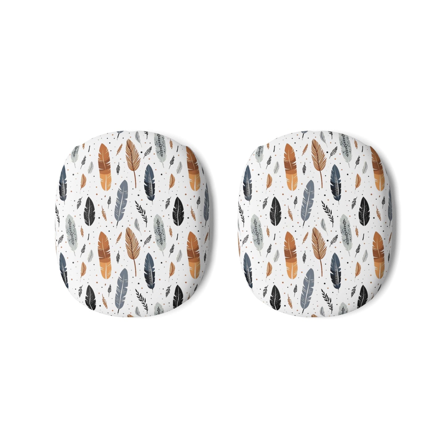 Whispering Feathers AirPod Max Covers — Boho Neutral Ear Pad Skins