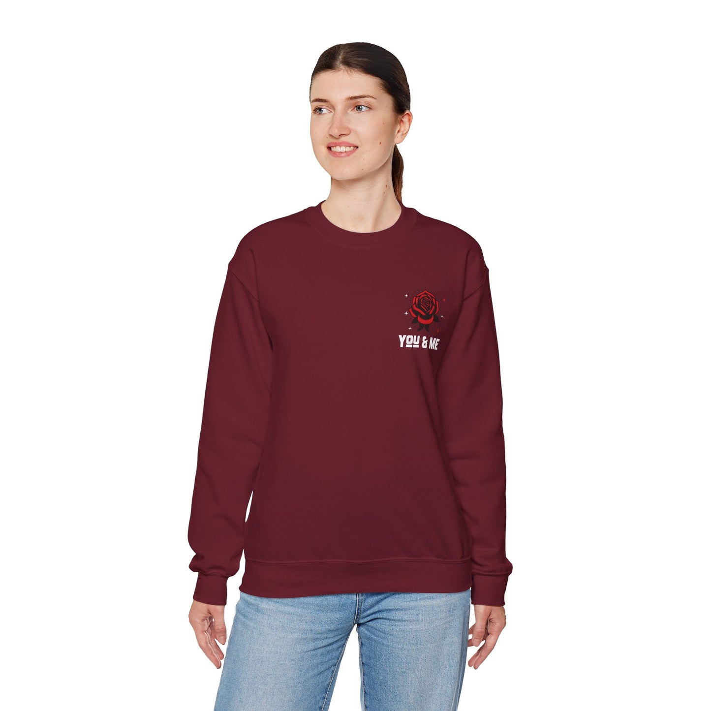 You and Me Valentines Unisex Heavy Blend™ Crewneck Sweatshirt.