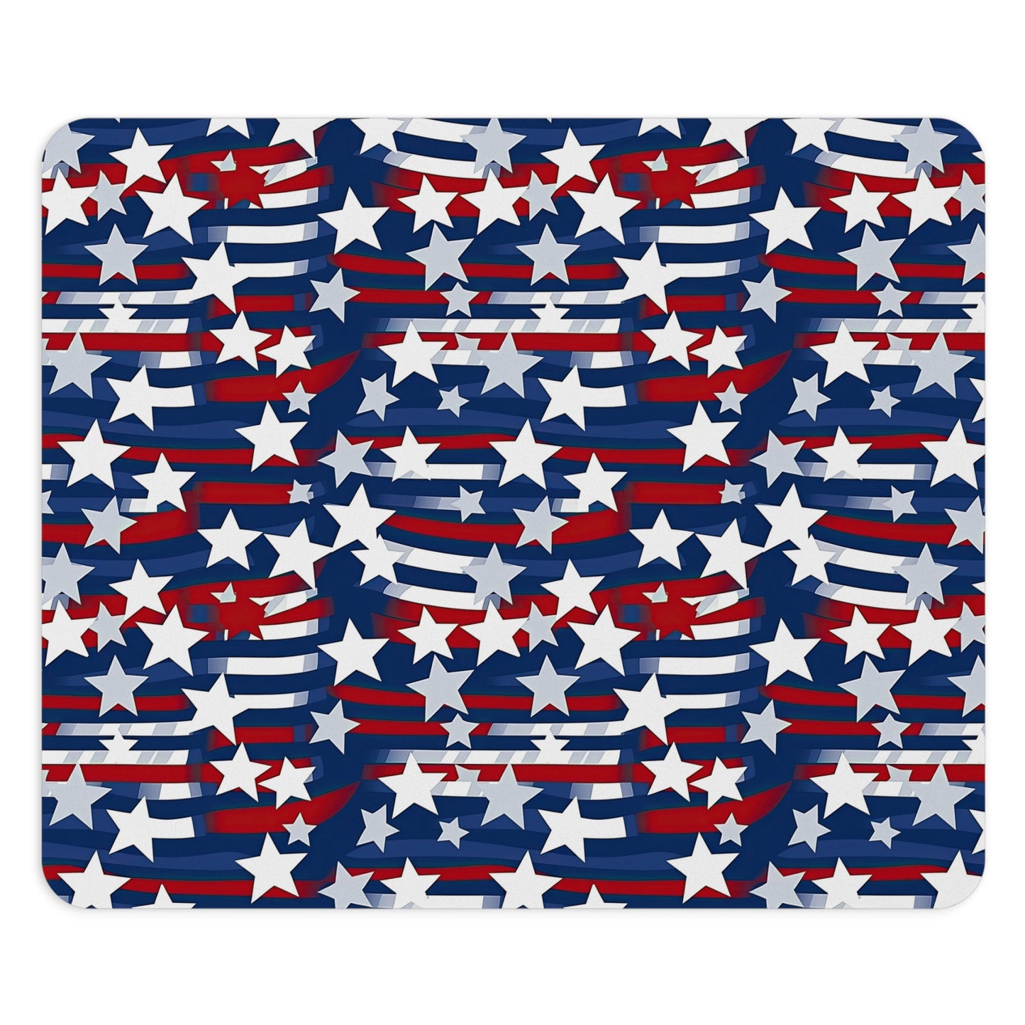 Patriotic Waves Mouse Pad - Perfect for Holiday Gifting & Workspaces