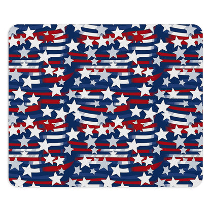 Patriotic Waves Mouse Pad - Perfect for Holiday Gifting & Workspaces