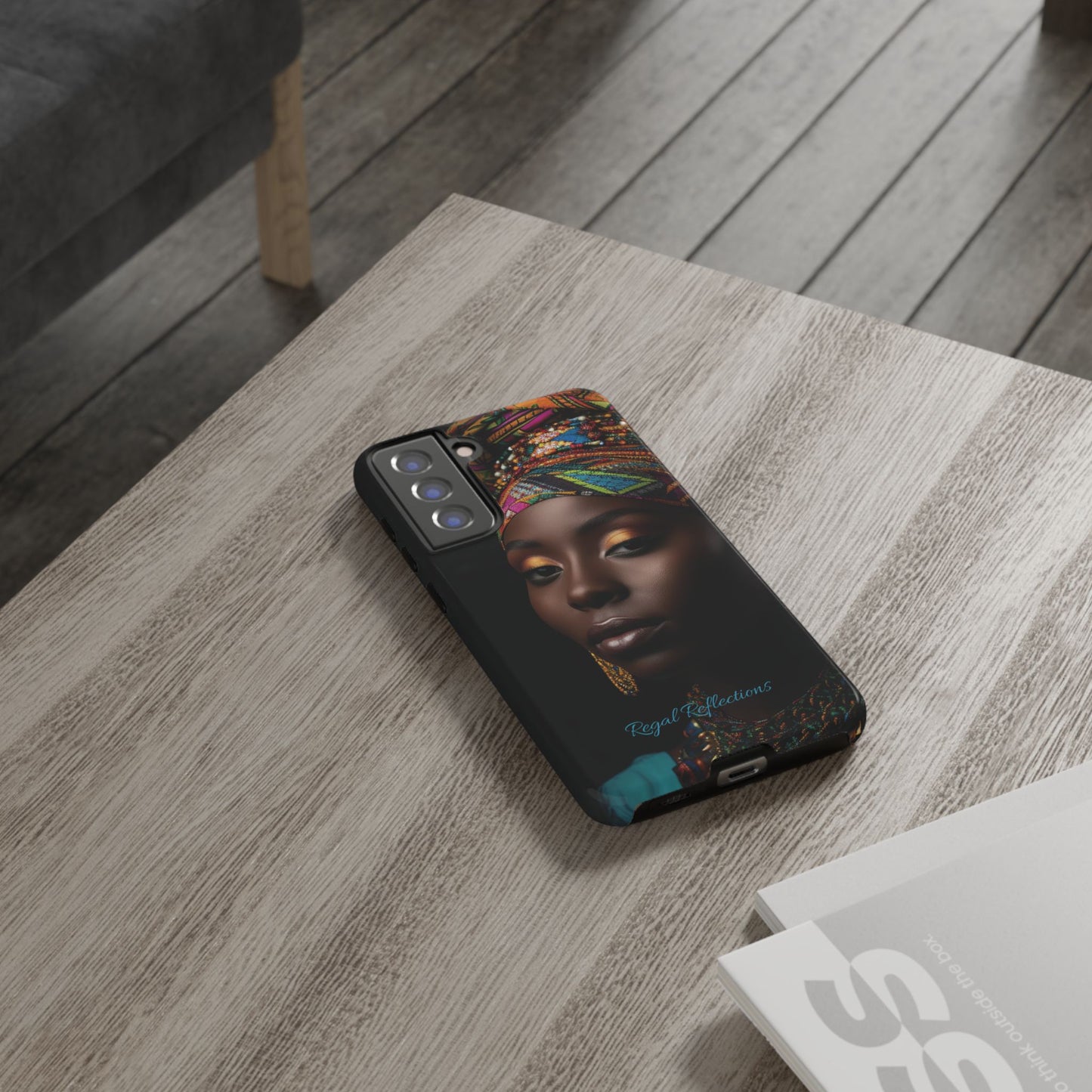 Regal Reflections: African Majesty iPhone, Samsung and Google Tough Phone Cases.