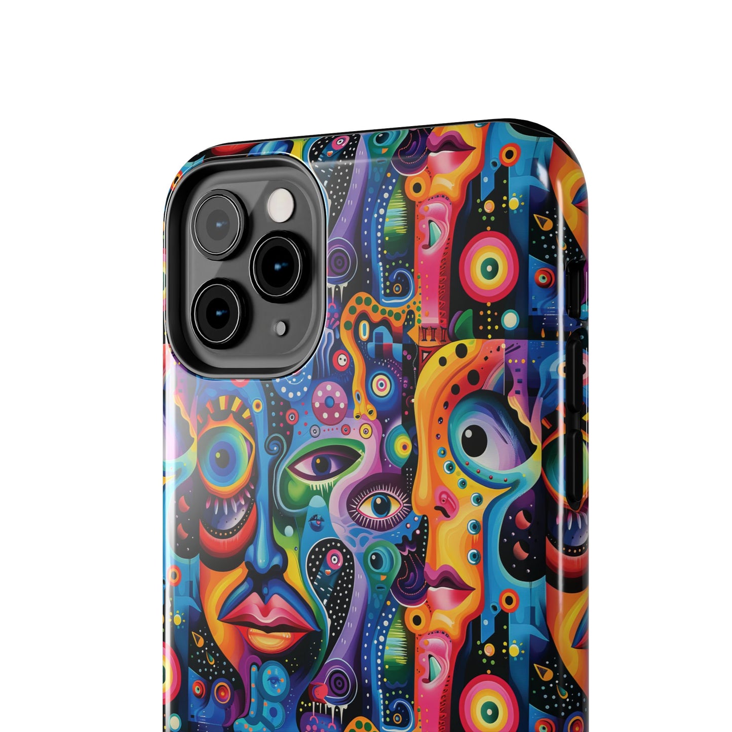 Psychedelic Visions Vibrant Art iPhone and Samsung Phone Case - Stylish Tough Case for Artists & Creatives.
