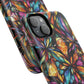 Luminous Whirl Tough Magnetic iPhone Cases, Vibrant Protection, Unique Floral Print, Durable Cover, Gift for Tech Lovers, iPhone Accessory, Stained Glass iPhone Design.