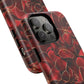 Crimson Bloom Tough iPhone Magnetic Case, Protective iPhone Case, Stylish iPhone Cover, Gift for Her, Mother's and Birthday Gifts, Unique Floral Accessories