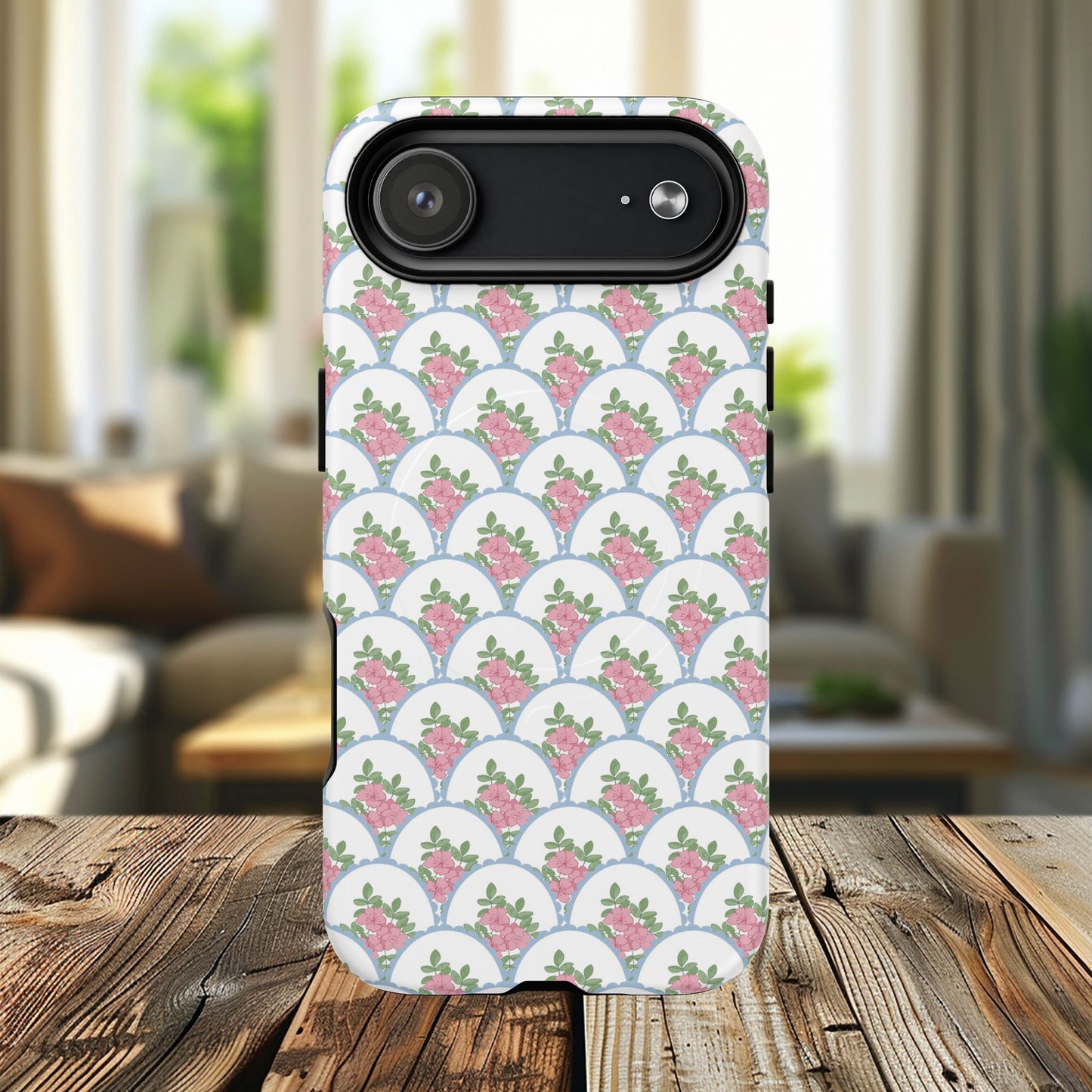 Garden Lace Scallop Tough iPhone Magnetic Cases - Chic iPhone Protection, Cute Mother’s Day Gift, Stylish Tech Accessory, Unique Gift for Her.