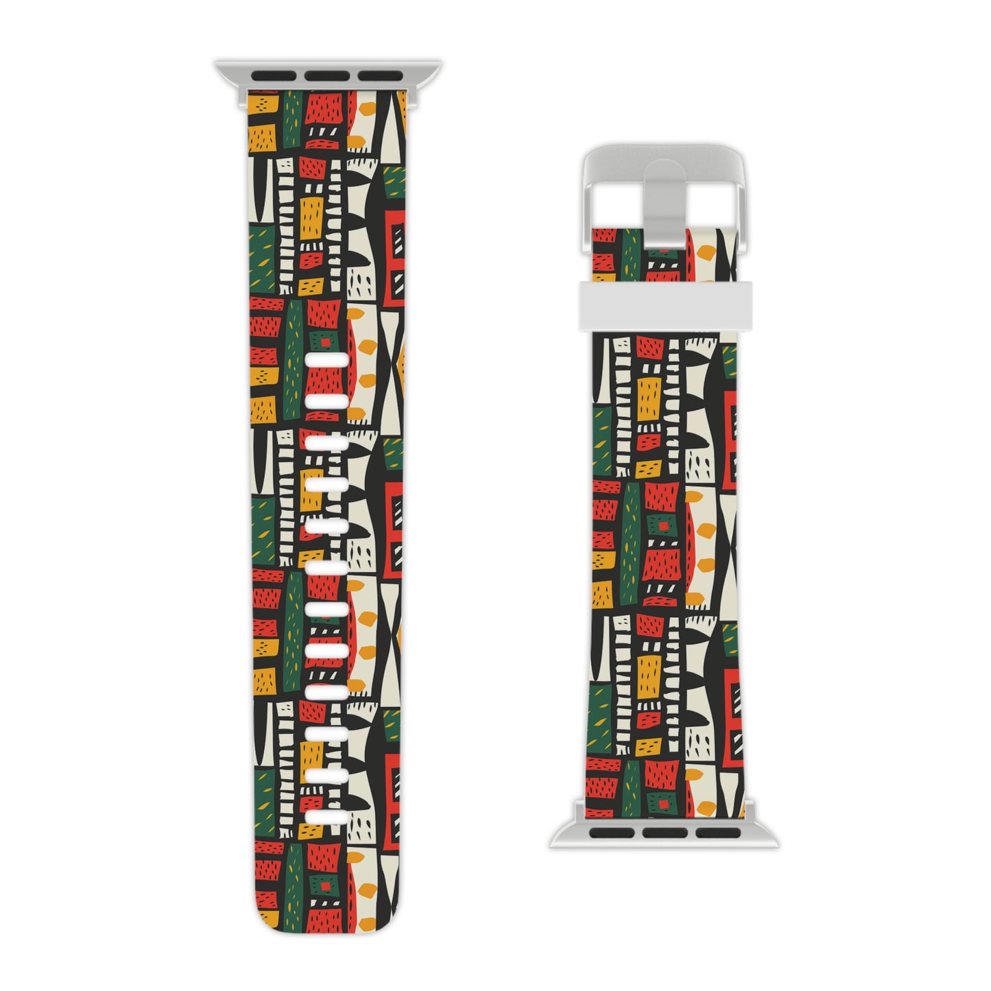 Tribal Harmony Vibrant Apple Watch Band, Colorful Watch Strap, Unique Wristband for Apple Watch, Artistic Accessory, Trendy Gift Idea, Seasonal Style