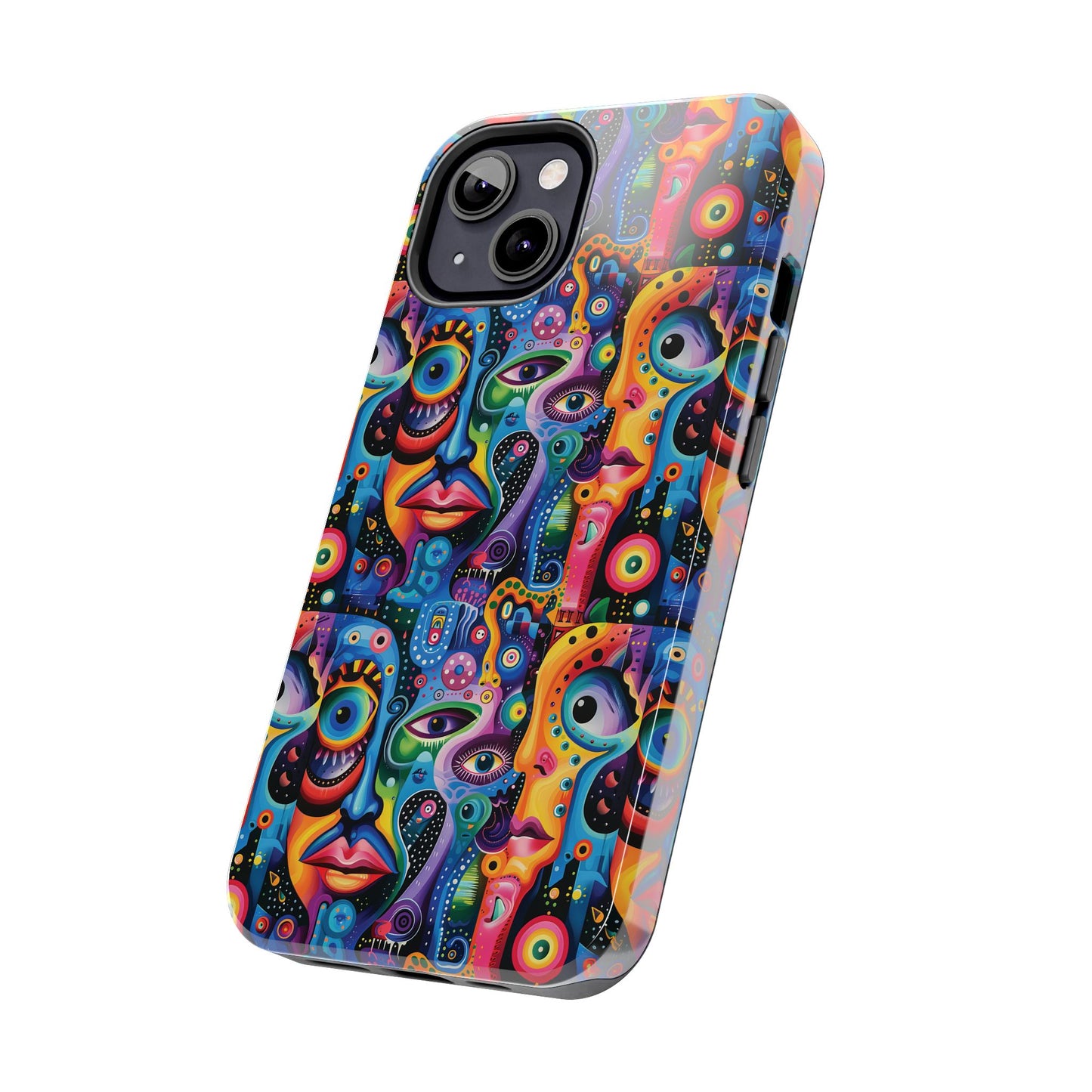 Psychedelic Visions Vibrant Art iPhone and Samsung Phone Case - Stylish Tough Case for Artists & Creatives.