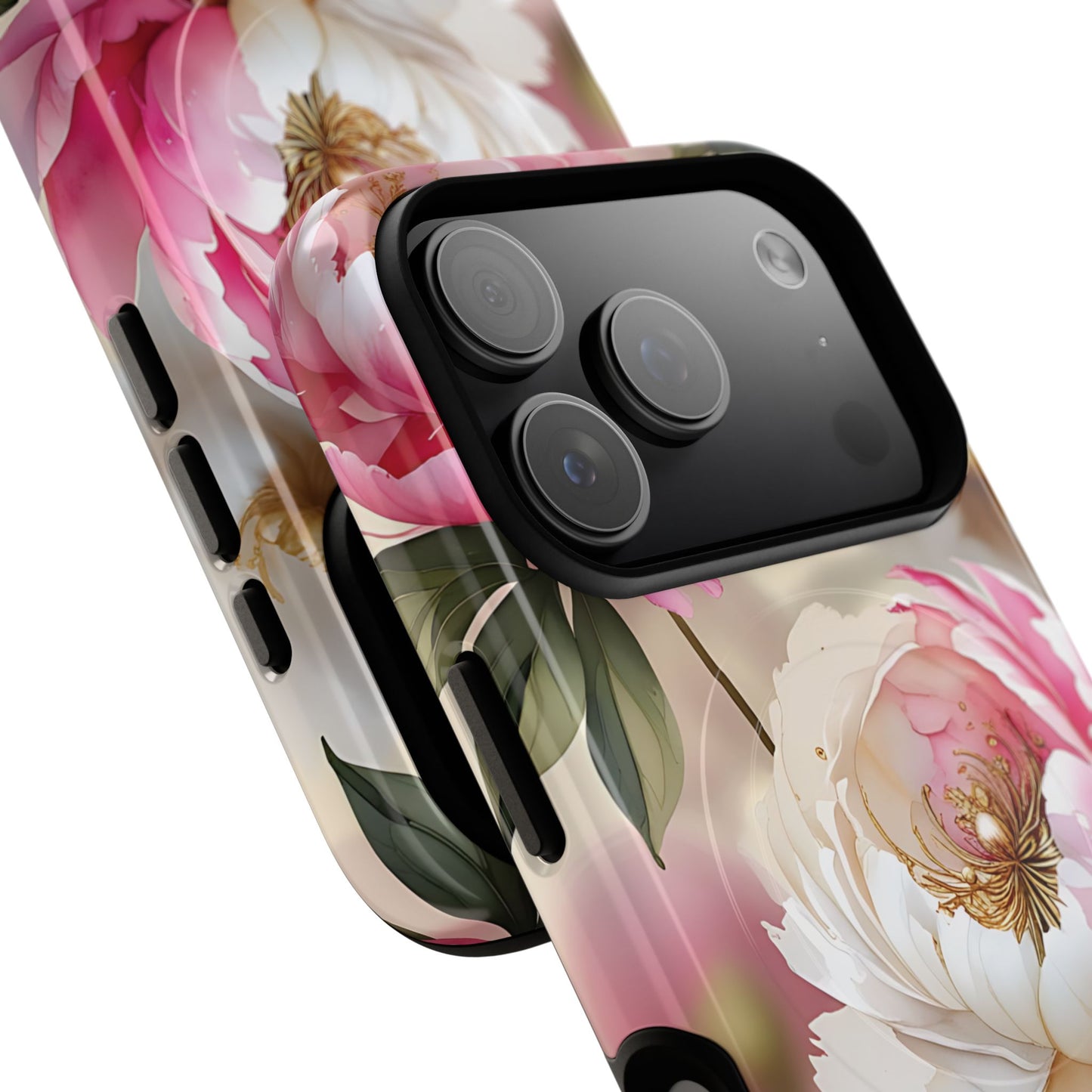 Blooming Petals Tough Magnetic Phone Cases, Elegant Phone Cover, Durable Case for Flower Lovers, Phone Accessories