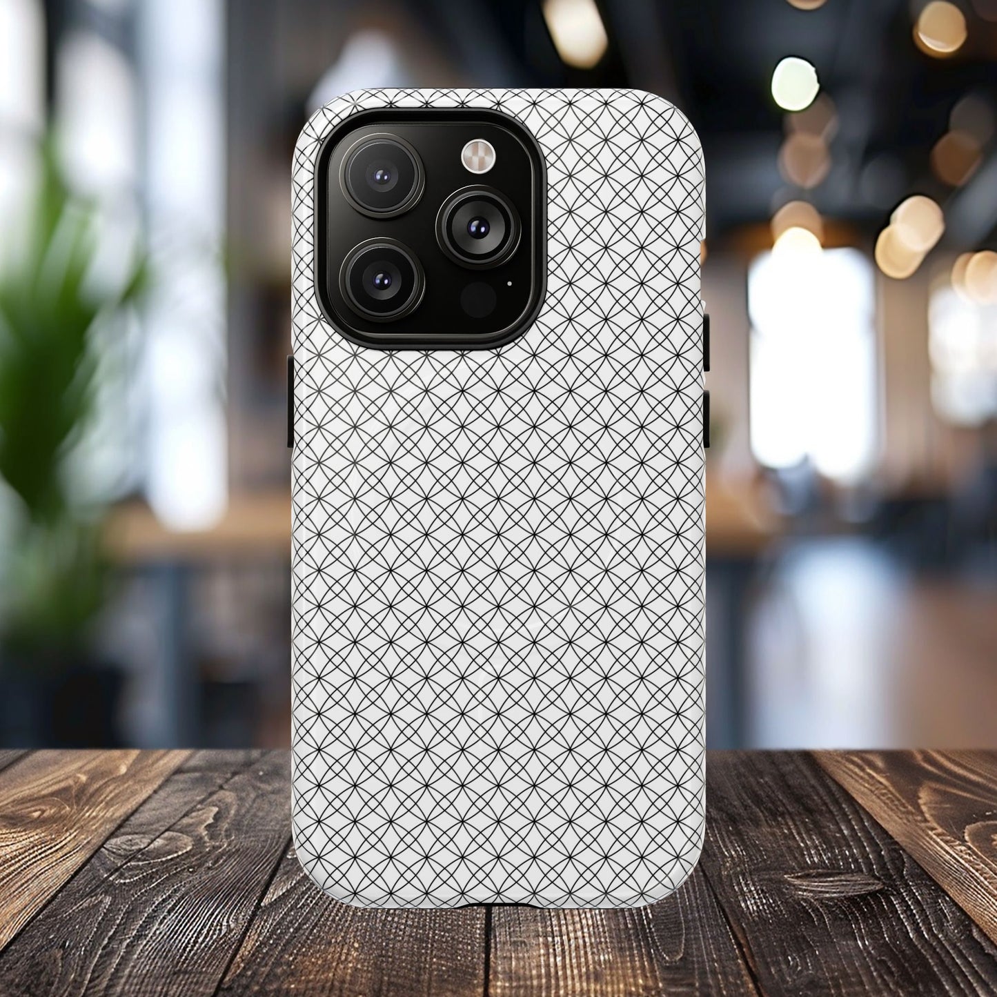 Geometric Phone Case, Stylish Tough Magnetic Cases, Unique Protection, Trendy Gift for Tech Lovers, Modern Mobile Accessory