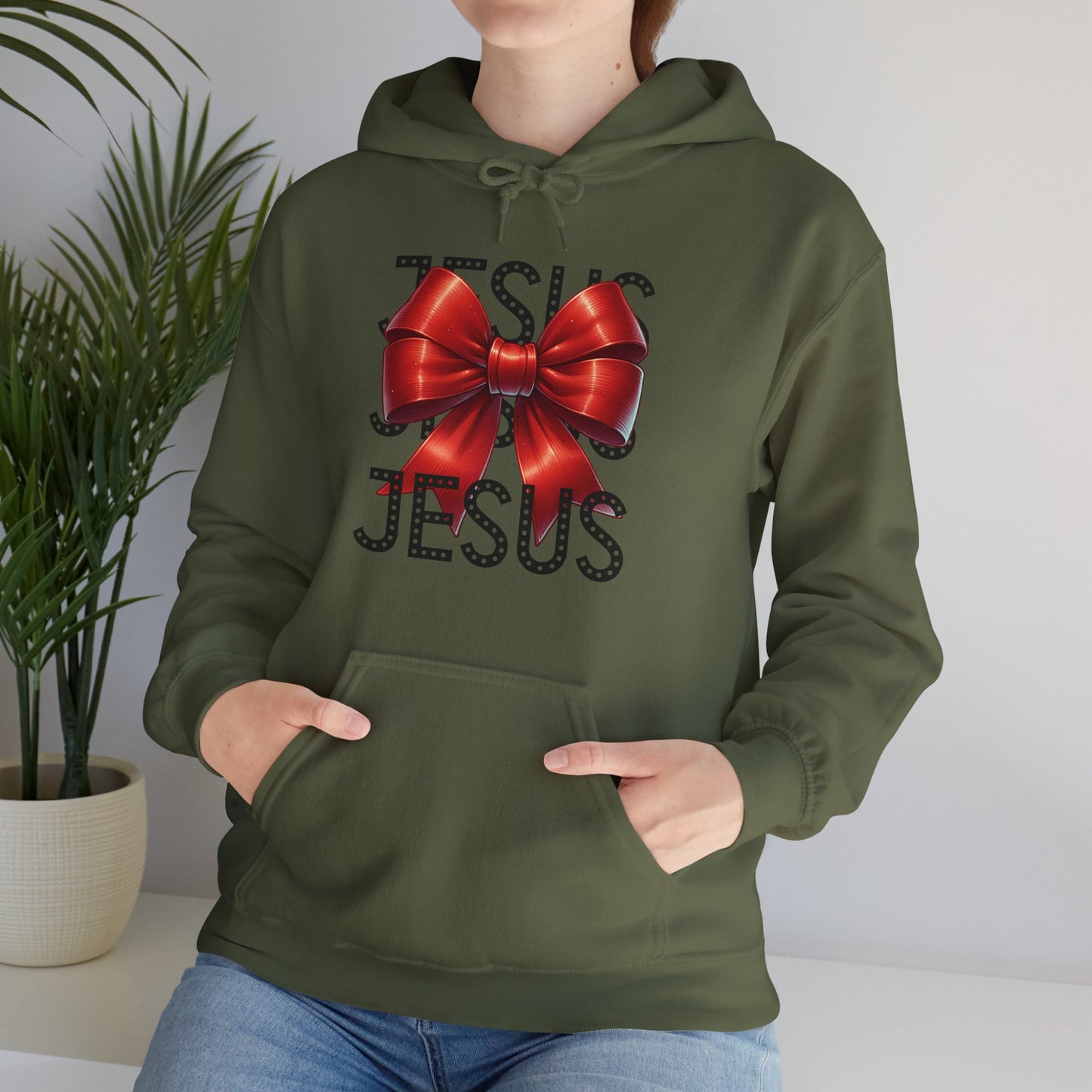 JESUS Unisex Heavy Blend™ Gildan Hooded Sweatshirt.