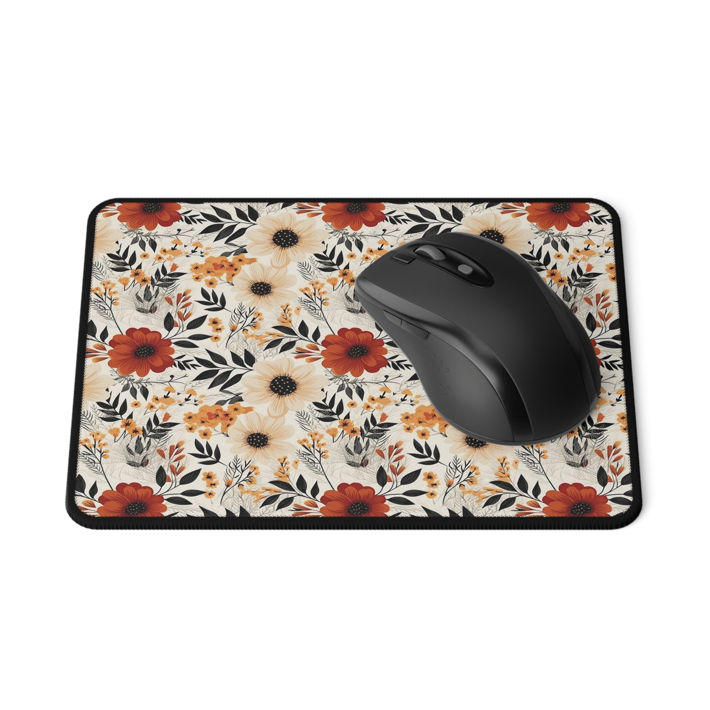 Boho Chic Floral Non-Slip Gaming Mouse Pad - Perfect for Gamers and Floral Lovers