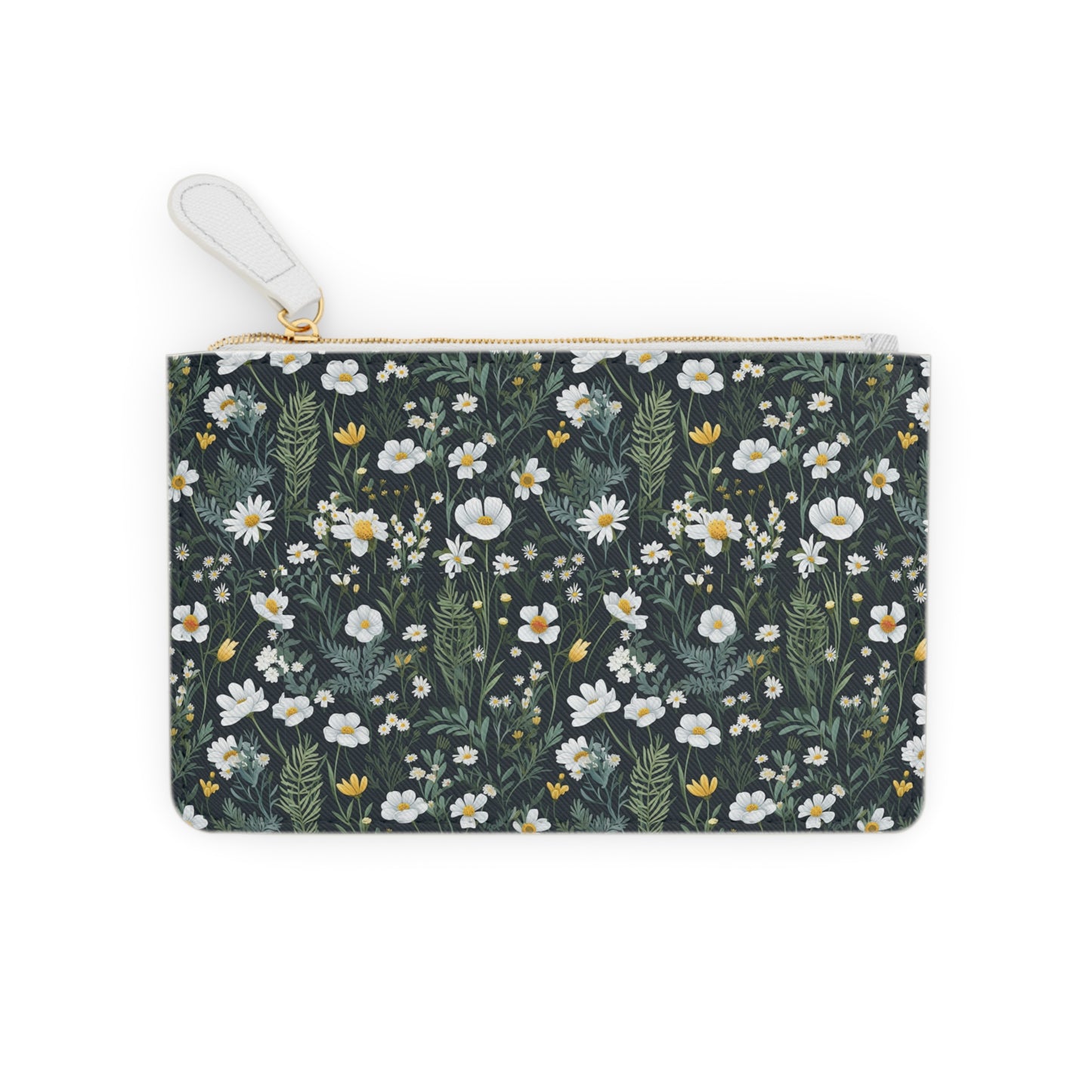 Daisy Delight Botanical Print Mini Clutch Bag – Floral Trendy Accessories for Everyday Use