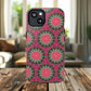 Floral KaleidoBloom iPhone Case, Tough Magnetic Cases, Floral iPhone Cover, Stylish Tech Accessory, Durable Design, Vibrant Gift Idea