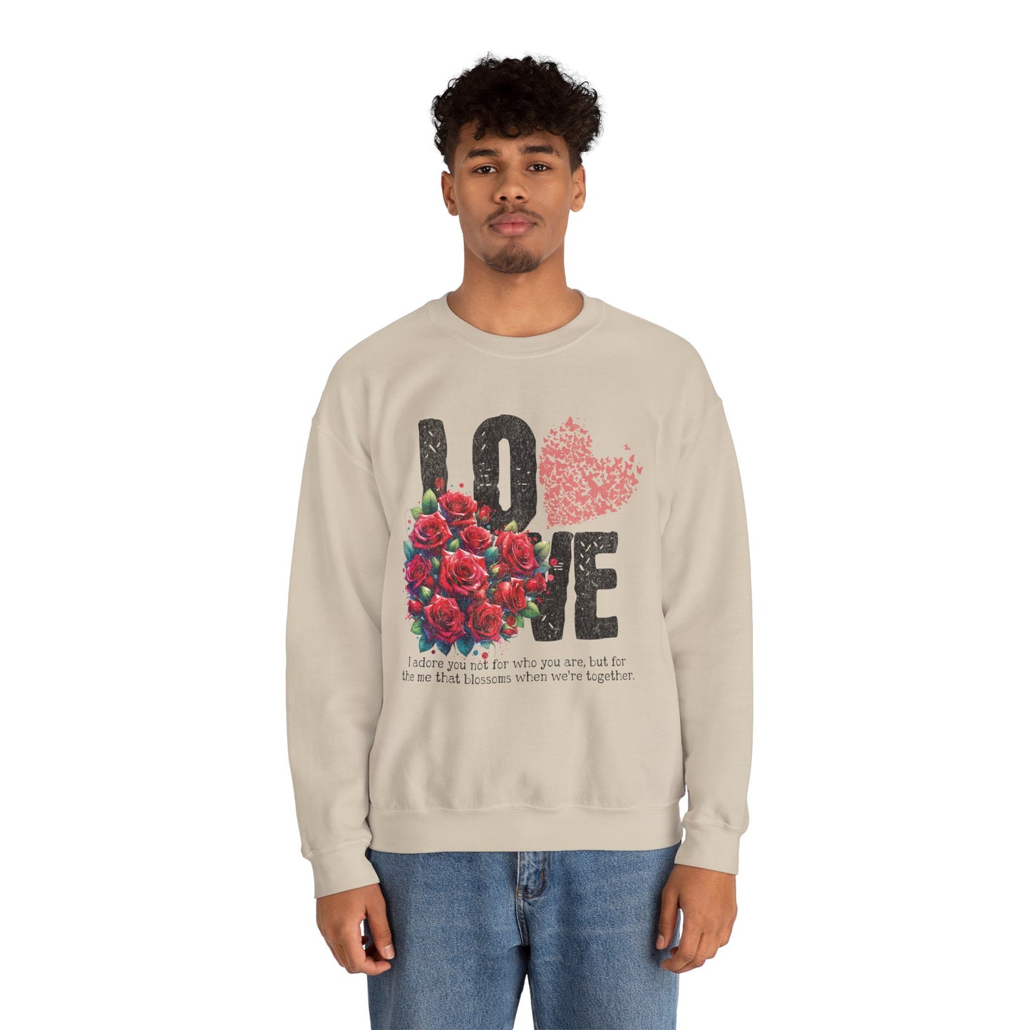 LOVE Always Unisex Heavy Gildan Blend™ Crewneck Sweatshirt.