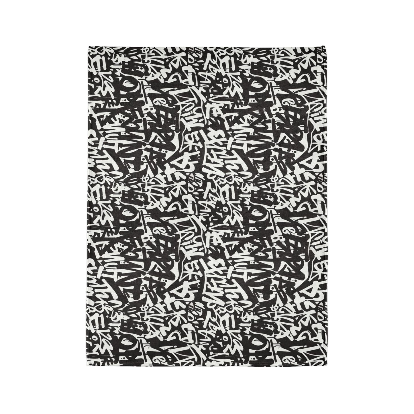 Urban Graffiti Soft Minky Blanket