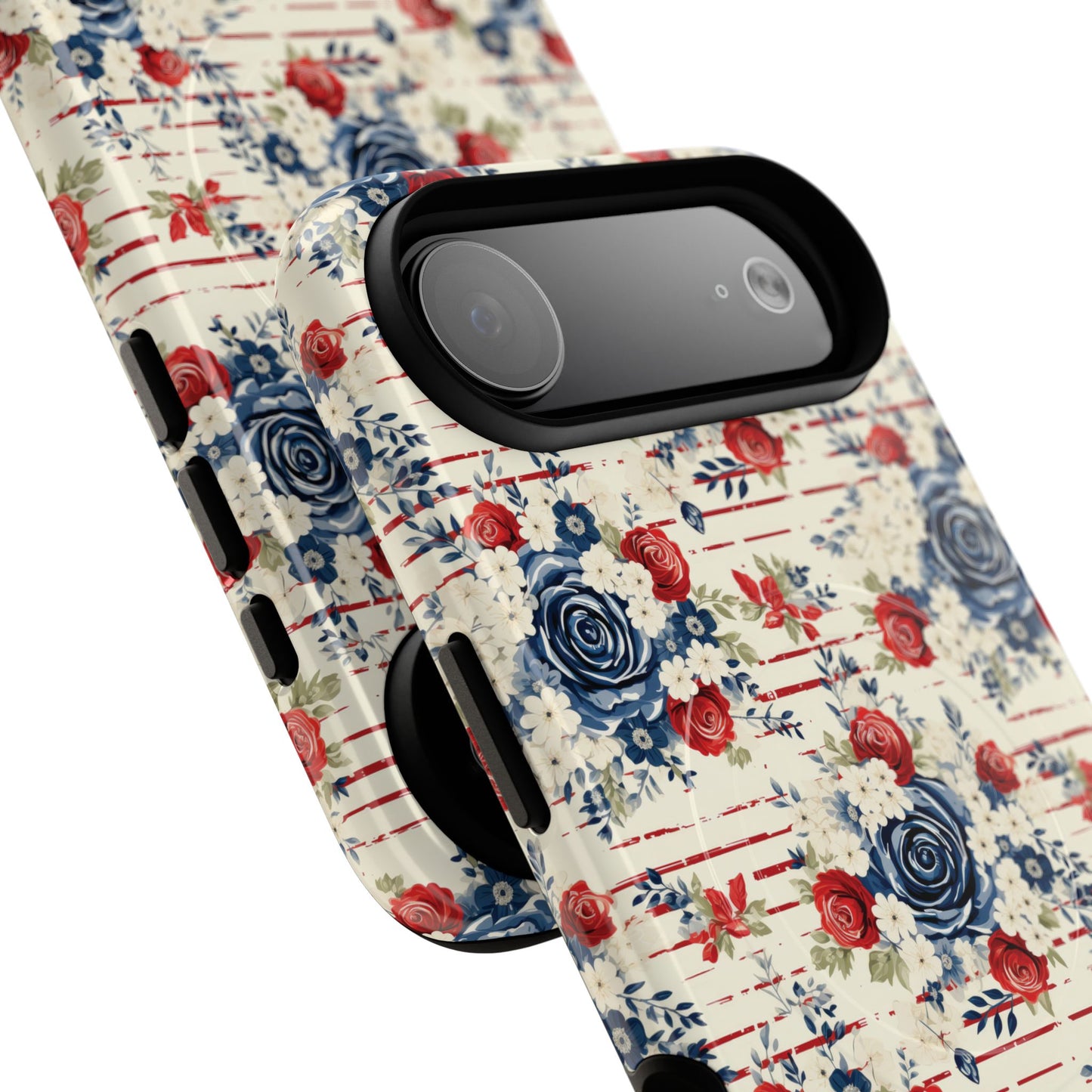 Rose & Glory Tough iPhone Magnetic Case, Vibrant Protective Cover, Stylish Gift for Her, Floral Design, iPhone Accessories, Anniversary Gift