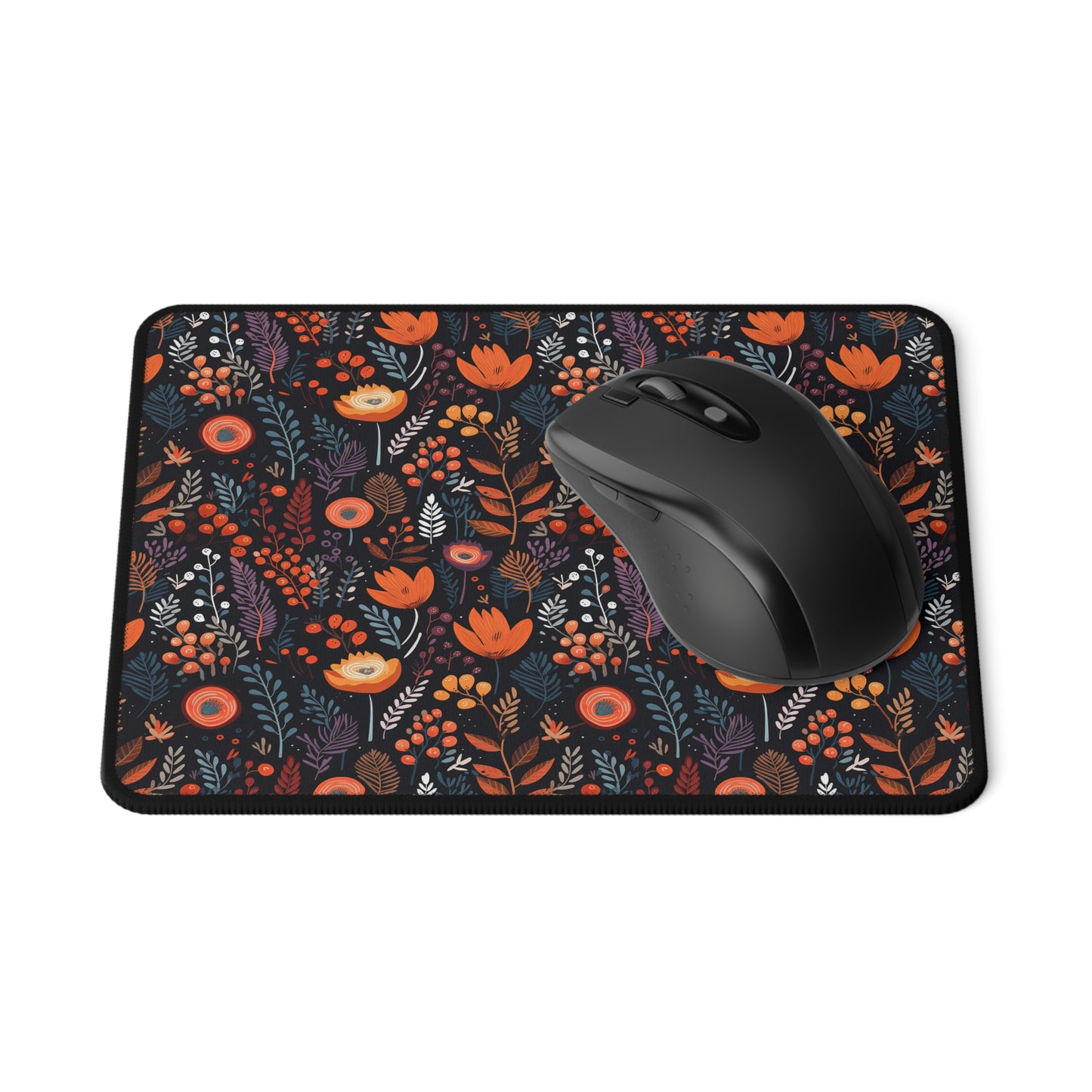 Autumn Bloom Floral Non-Slip Gaming Mouse Pad – Perfect for Gamers & Home Office Decor