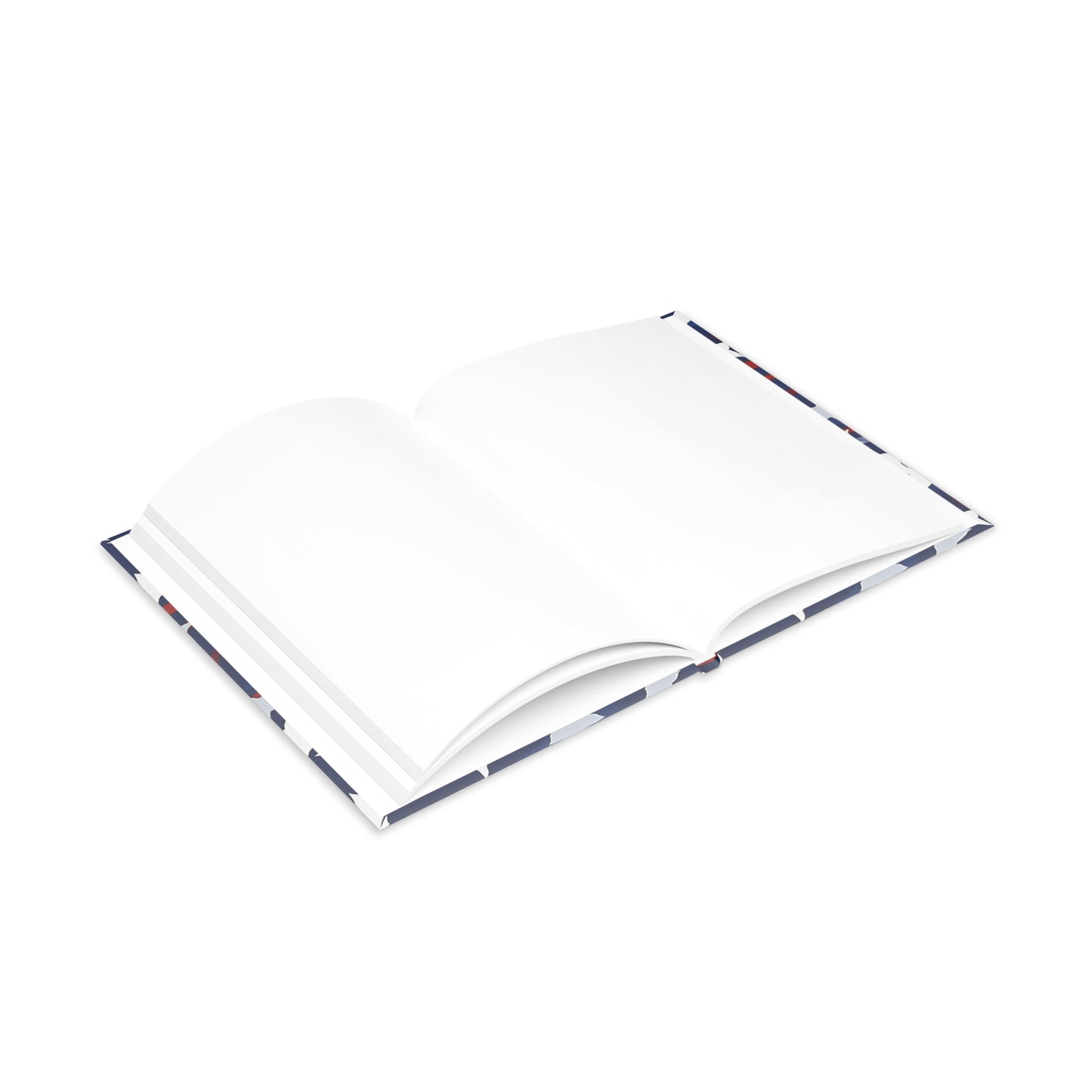 Patriotic Waves Hardcover Notebook with Puffy Covers