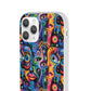 Psychedelic Visions Flexi iPhone and Samsung Case - Colorful Abstract Design.