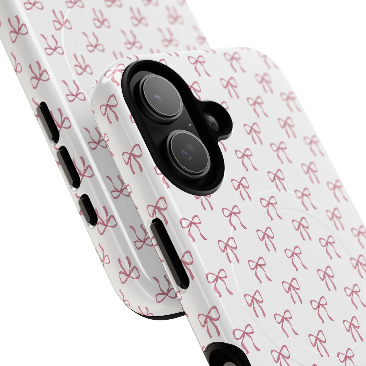 Blush Coquette Bow Bliss Magnetic iPhone Cases, Gift for Her, Cute iPhone Accessories, Fun Personalized Cases, Stylish Tech Gifts, Birthday Present
