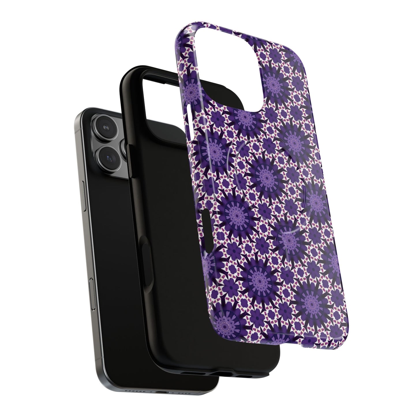 Twilight Petal Mirage Magnetic iPhone Cases, Unique Floral Designs, Tough Protection, Gift for Her, iPhone Accessories, Custom Cases