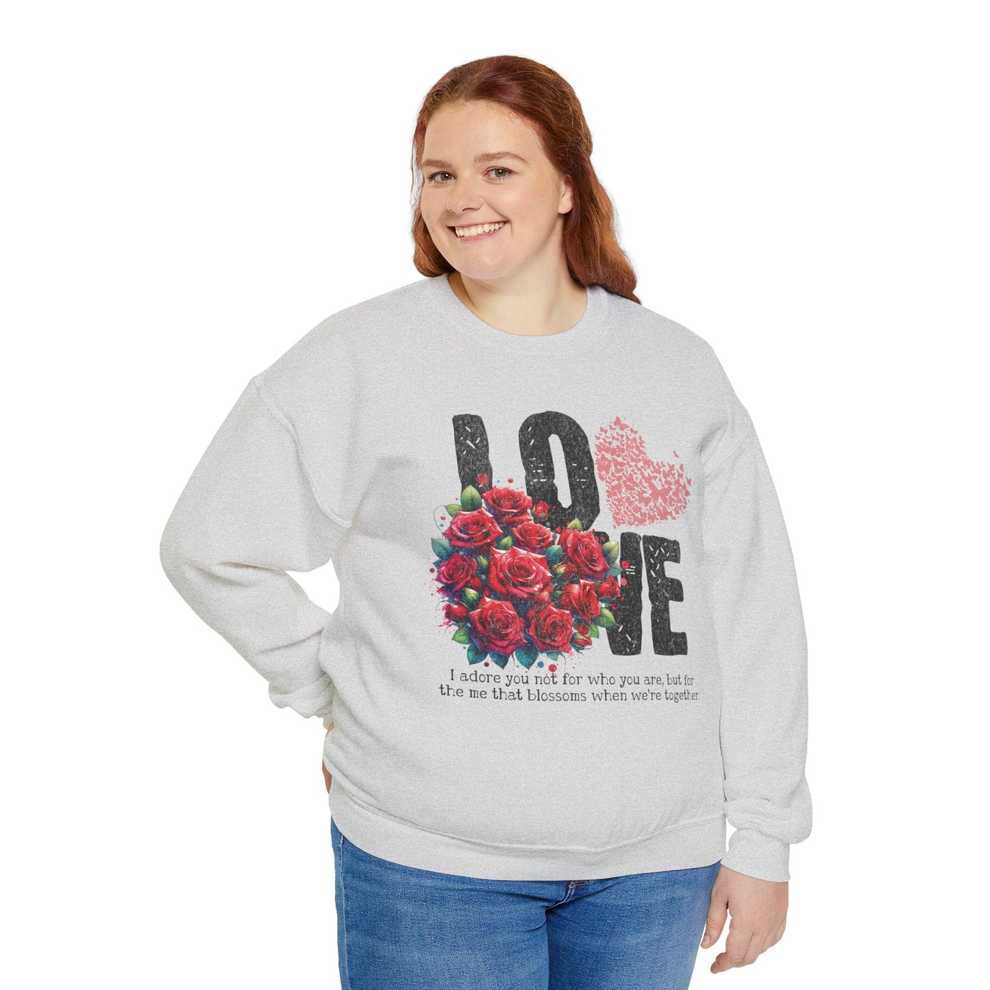 LOVE always Valentines Unisex Heavy Blend Crewneck