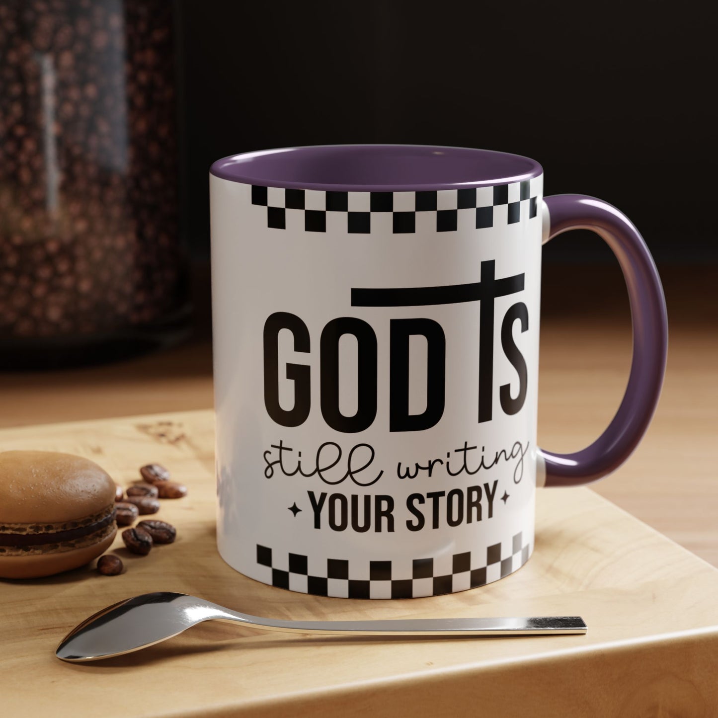 God is Still Writing My Story Accent Coffee Mug