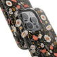 Blossom Elegance: Noir Garden Magnetic Tough iPhone Cases